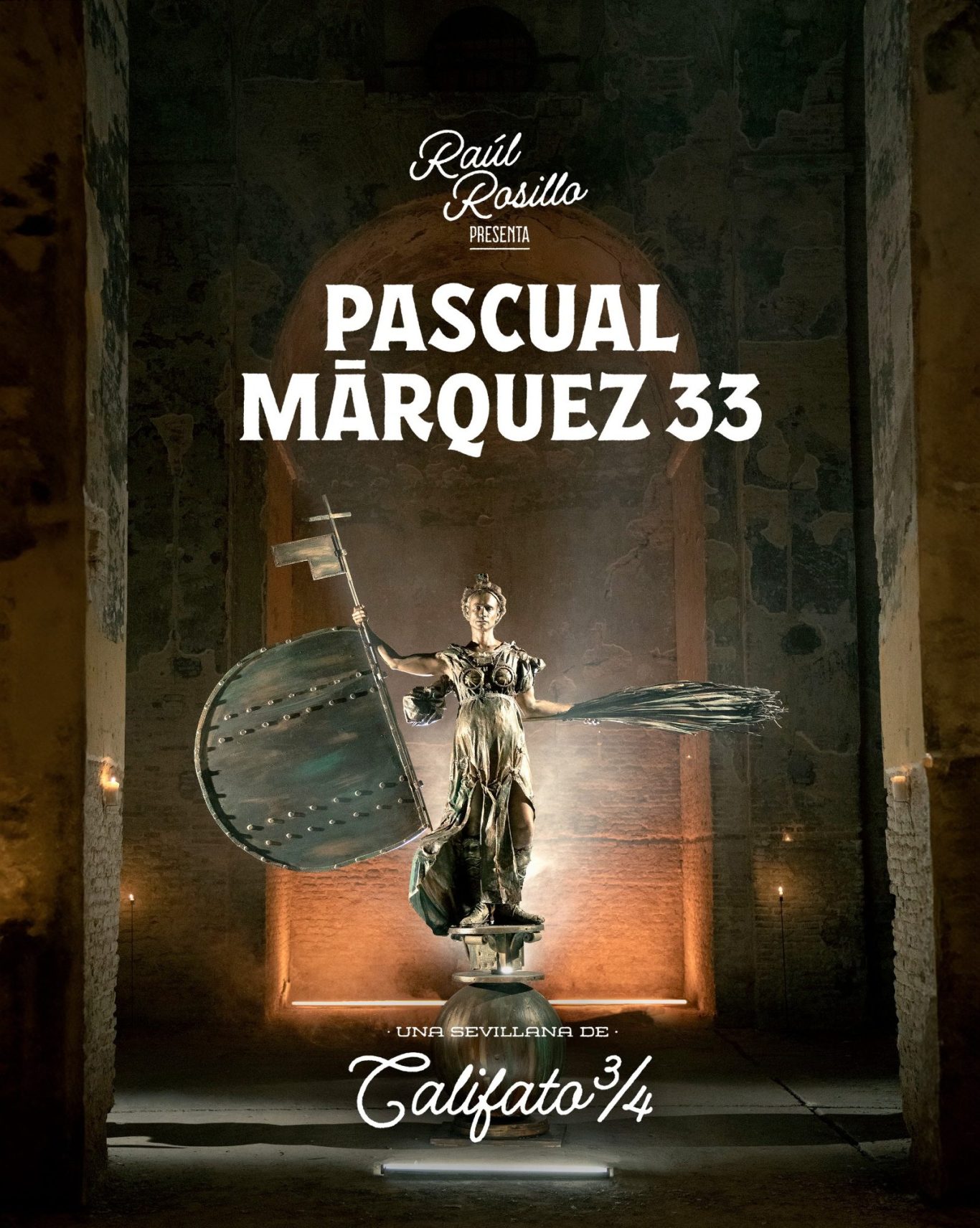 Pascual Márquez 33 de Califato 3x4 Cartel del videolcip Pascual Márquez 33 del grupo andaluz Califato 3x4 dirigido por Raúl Rosillo