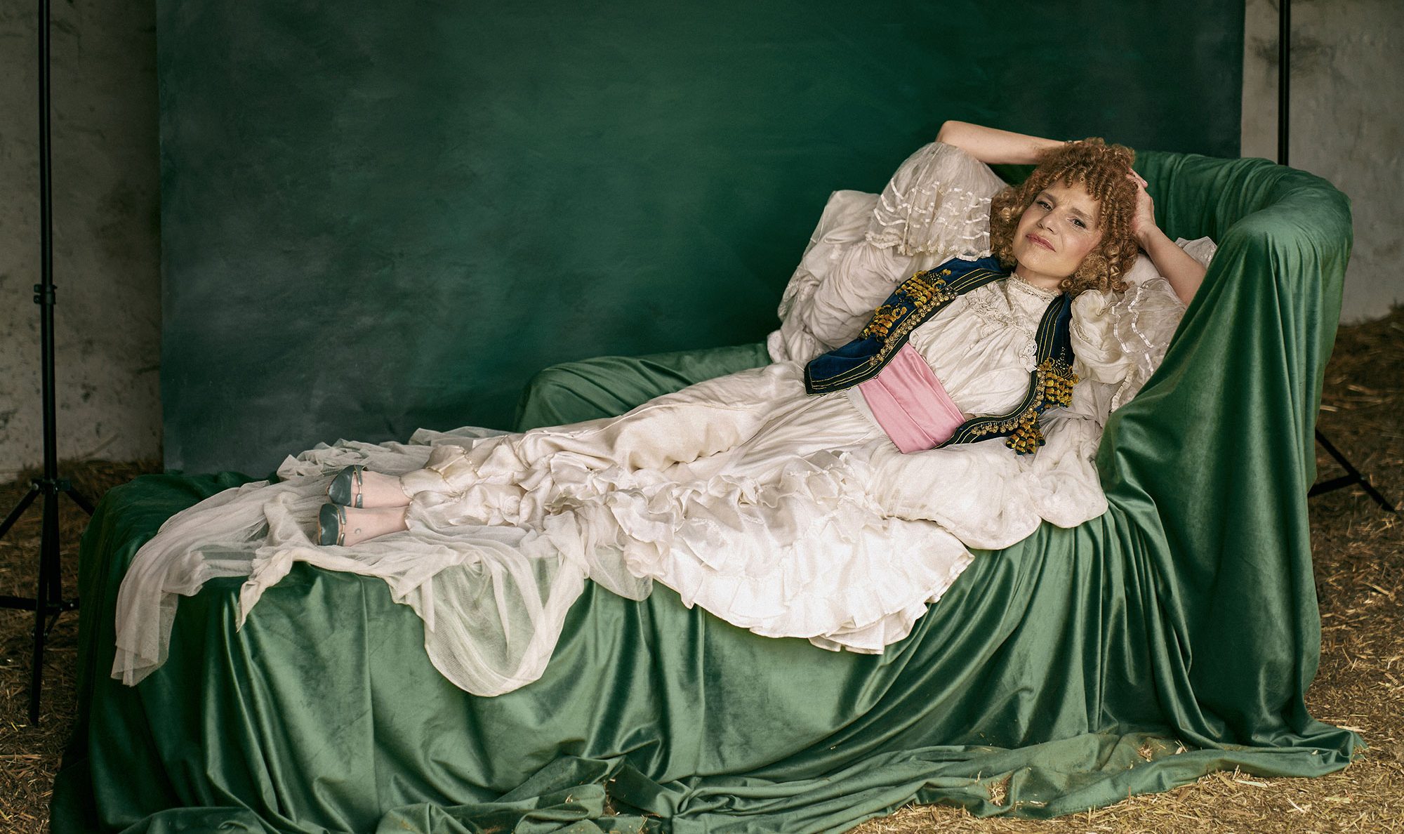 Eugenia Martínez de Irujo in a reinterpretation of “The Clothed Maja” by Francisco de Goya for Harper´s Bazaar. Fashion editorial featuring Eugenia Martínez de Irujo, photography and creative direction by Raúl Rosillo